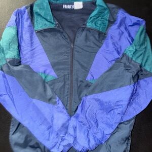 Briggs Black Green and Blue Windbreaker